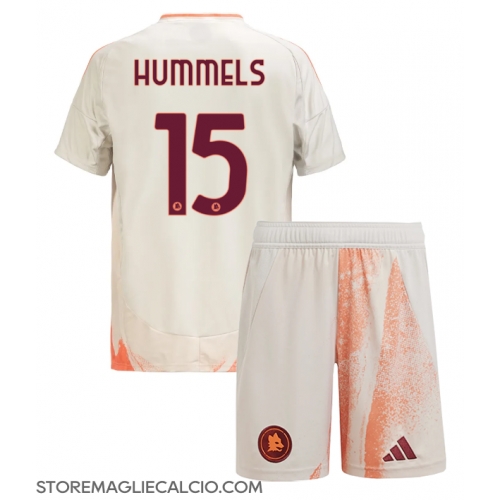 AS Roma Mats Hummels #15 Maglia Gara Trasferta Repliche 2024-25 Bambino Maniche Corte AS Roma Mats Hummels #15 Maglia Gara Trasferta Repliche 2024-25 Bambino Maniche Corte